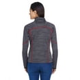 thumbnail image 2 of North End 78697 Ladies Flux Mélange Bonded Fleece Jacket, 2 of 3
