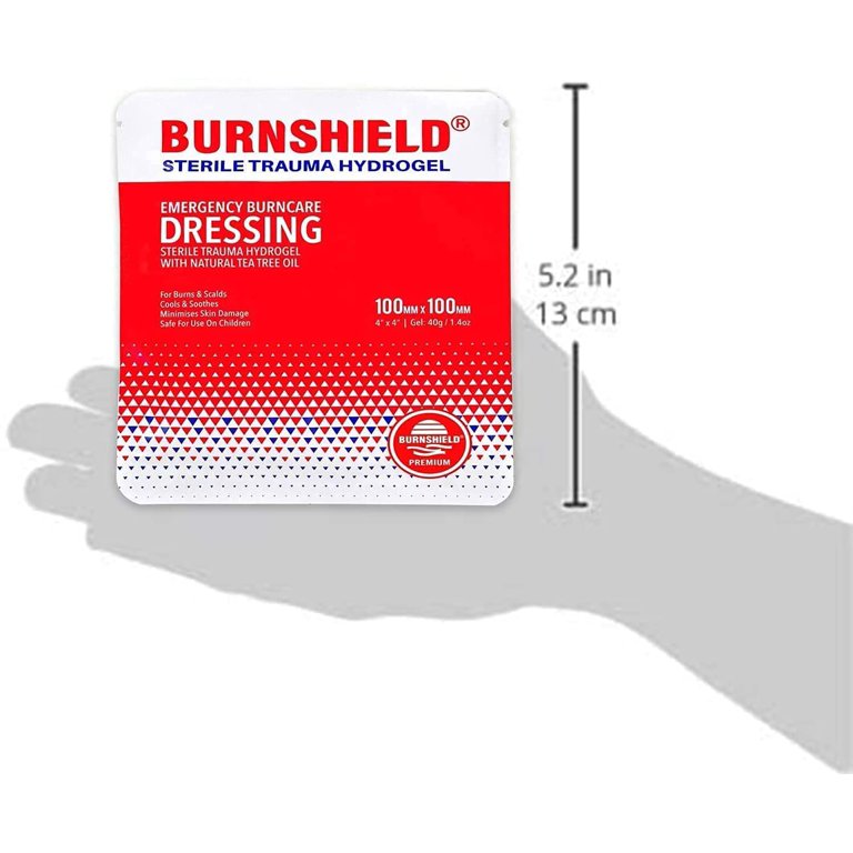 burnshield dressing how long to leave on Burnshield Sterile First Aid Burn Dressing Non Stick Pads for Wounds &  Burns3-Count