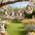 thumbnail image 4 of OutmaxHome 8 Pack Easter Eggs Decorations Wooden Hanging Ornaments Colorful for Easter Basket Tree Decor Party Favors Supplies, 4 of 6