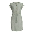 thumbnail image 5 of Time and Tru Women's Short Sleeve Shirt Dress, 5 of 5