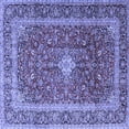 thumbnail image 1 of Ahgly Company Machine Washable Indoor Square Persian Blue Traditional Area Rugs, 5' Square, 1 of 4