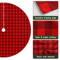 thumbnail image 6 of 48 Inch Christmas Tree Skirt – Velvet Plush Tree Mat, Soft Thickened Polyester with Red Ties, Single-Sided Printing, Available in 30in/36in/48in, Perfect for Holiday Xmas Tree Decoration, 6 of 7