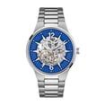 thumbnail image 2 of Caravelle 43A135 Men's Automatic Blue and Silver Skeleton Dial Stainless Steel Bracelet Watch, 2 of 2