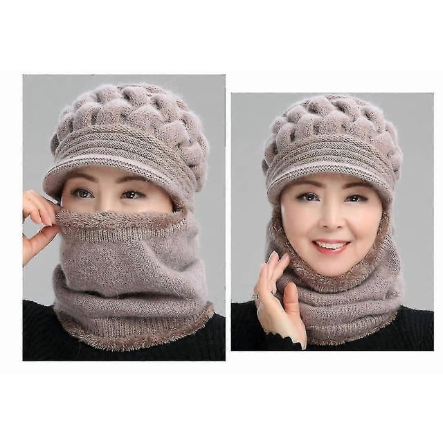 Winter Hat For Women, Winter Beanie Hat Scarf Slouchy Snow Knit Skull Cap For Girls