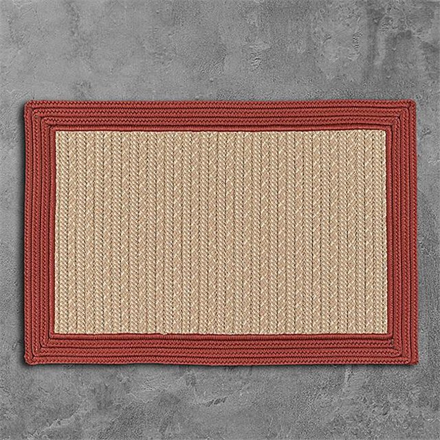Colonial Mills Rug BY73R060X084S 5 x 7 ft. Bayswater Braided Rug Brick