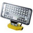 thumbnail image 2 of Luz de trabajo LED 204W 8600 LM Luz de trabajo LED inalámbrica con cabezal giratorio de 130° Linterna portátil para el lugar de trabajo Compatible con Dewalt XR 18V 20V Flex Volt 20V 60V Batería de li, 2 of 7