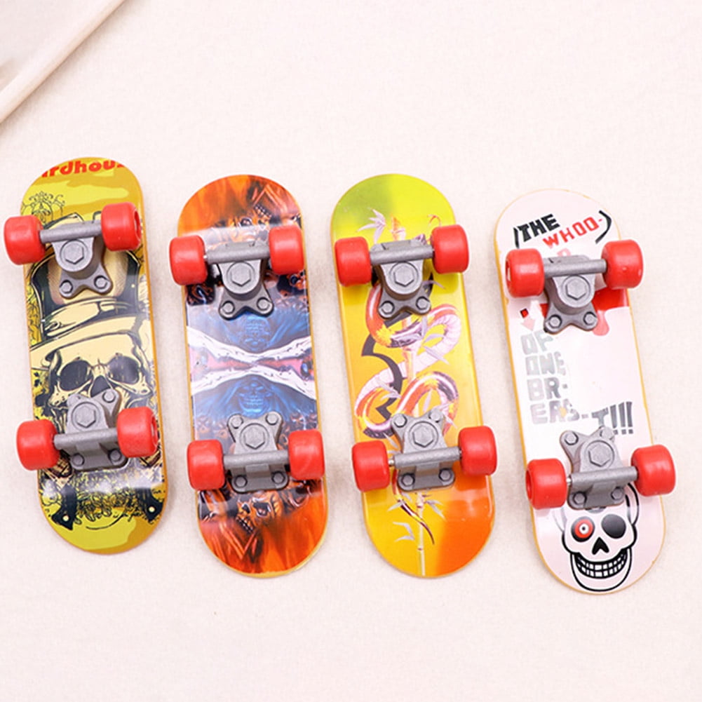 4Pcs Finger Skateboard Fingerboard Skate Board Kids Table Deck Mini
