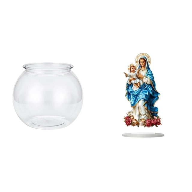 Jarrón De Acrílico Transparente Para Pecera, Adorno Para Dormitorio, Escritorio, Sala De Estar, Mesa De Vacaciones, Decoración única Para El Hogar, Regalo