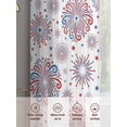 thumbnail image 6 of Independence Day Sheer Curtains 2 Panels Set Day 4th of July Ombre Blue Red Firework on White Sheer Window Curtains Light Filtering Rod Pocket Voile Drapes for Bedroom Living Room 52"x54", 6 of 9