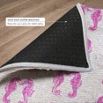 thumbnail image 6 of Addison Rugs Dream Shag Premium Machine Washable Transitional Seahorses Pink Rectangle Rug, 3' x 5', 6 of 8