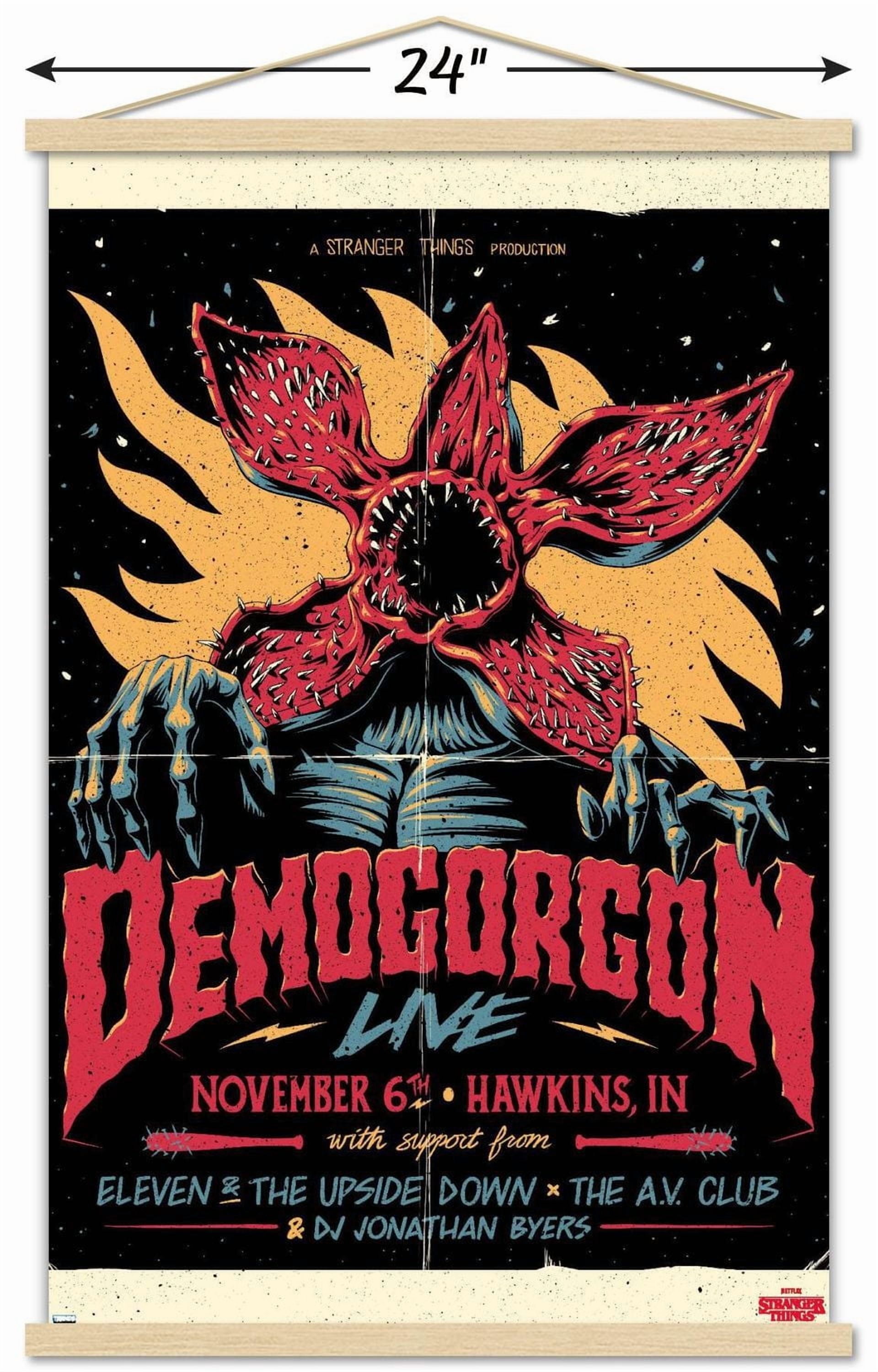 Netflix Stranger Things - Demogorgon Live Wall Poster, 22.375" x 34" Framed