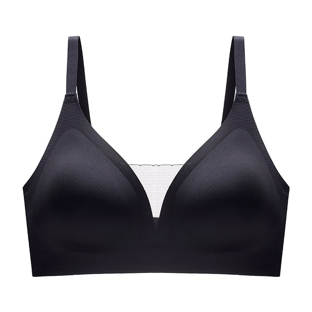 Puntoco Sujetadores sin aros para mujer Ropa interior sin costuras para mujer sin aros de acero Sujetador ajustador para senos