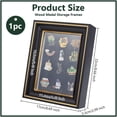 thumbnail image 2 of Black Pin Display Shadow Box 6.7x2x8.7 Inch Pin Collection Display Frame with Clear Window Medal Display Shadow Box Enamel Pin Display Frame for Military Medals Jewelry Pin Collectibles for DIY, 2 of 6