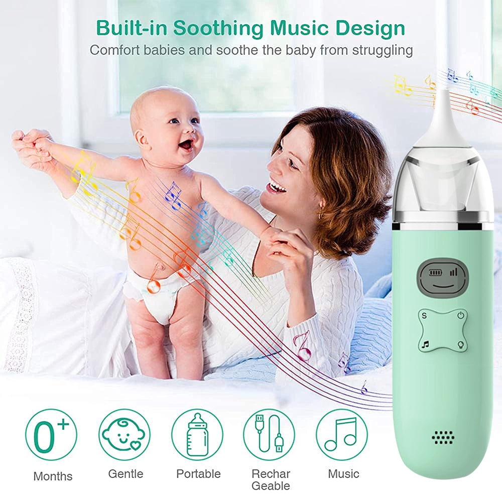 Baby Nasal Aspirator, Electric Baby Nose Sucker for Kids Toddlers, Baby Nose Cleaner, Automatic Booger Remover Sucker for Infants