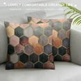 thumbnail image 3 of COMIO   Home Decorative Colorful Gradient Geometric Print Cozy Throw Pillow Cases Cushion Covers Shells for Couch Bed Sofa Farmhouse Manual, 3 of 5