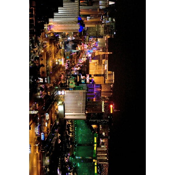 Las Vegas Poster The Strip At Night 27inx40in for any room 27x40 Square Adults Poster Time