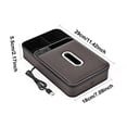 thumbnail image 2 of BotaniNest Armrest Storage With LED Ambient Light Leather Tissue Holder Armrest Interior Light Truck Center Console Storage Multifunctional Light Storage Pad, 2 of 6