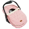 JJ Cole Baby Car Seat Cover, Baby Carrier Cover, Machine Washable, Blush Pink