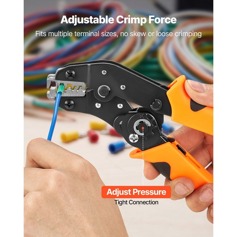AsterOutdoor Ratcheting Wire Crimper 24-12 AWG photo 5