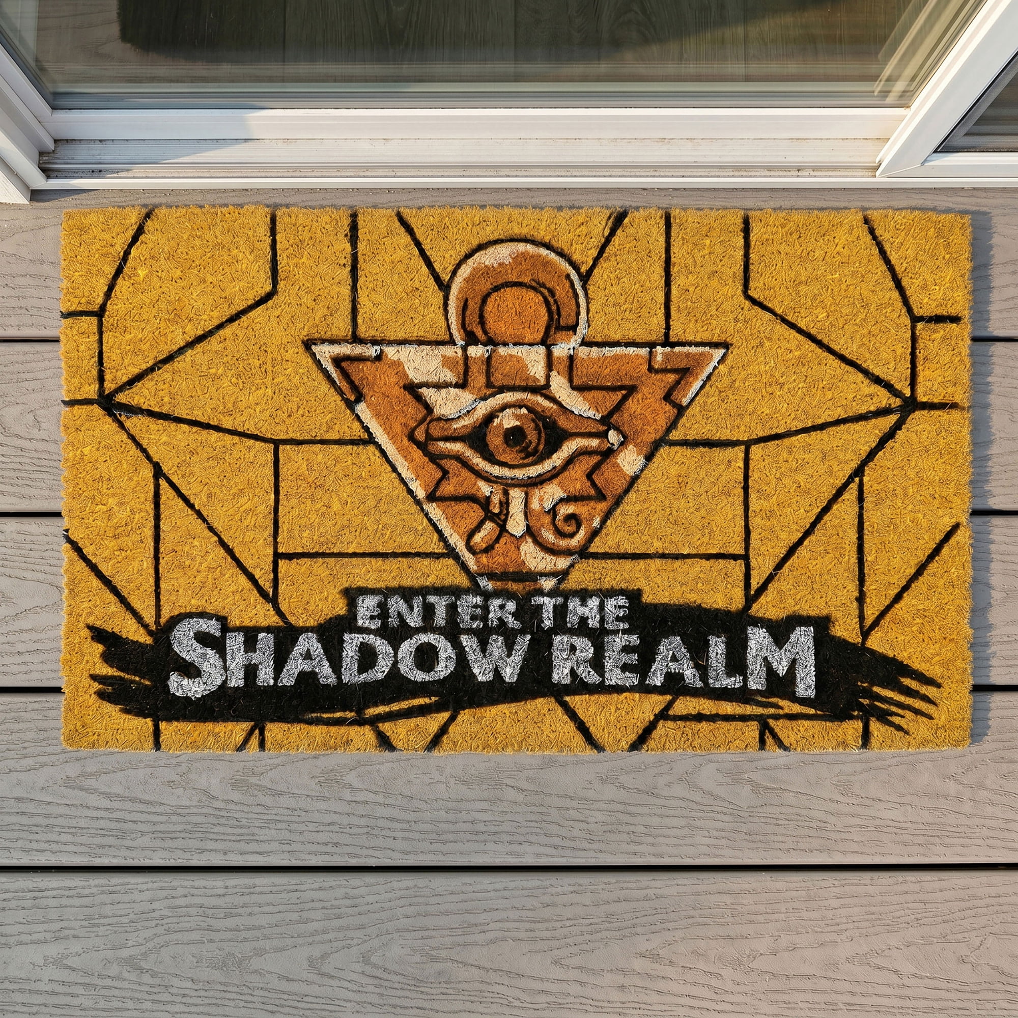 Pyramid America: Yu-Gi-Oh: Enter the Shadow Realm - 29 x 17" Doormat - Non-Slip Coir Rug, In-Outdoor-Entryway Decor, Anime Fan Collectible, Licensed
