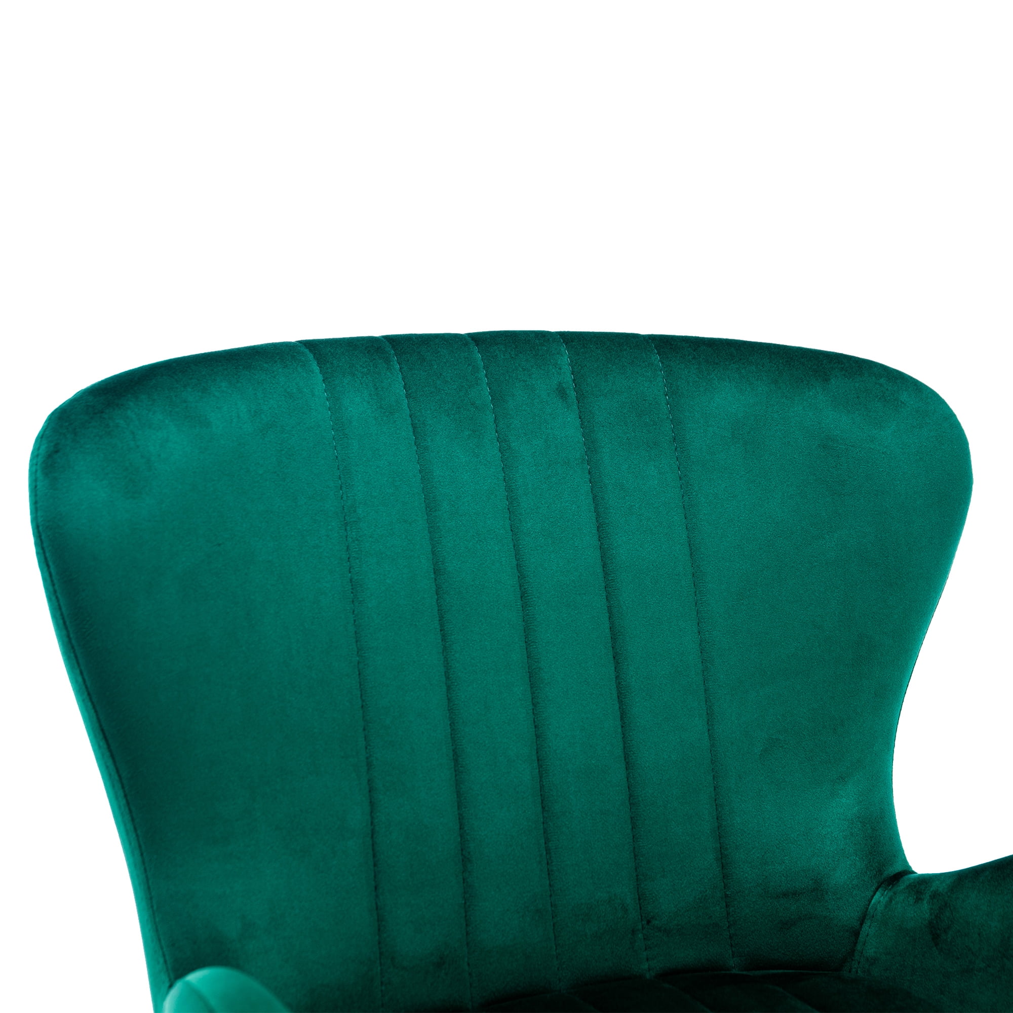 Resenkos Bar Stools Set of 2,Modern Velvet Breakfast Dining Chairs with Back and Footrest(Emerald) Resenkos Bar Stools Set of 2,Modern Velvet Breakfast Dining Chairs with Back and Footrest(Emerald)
