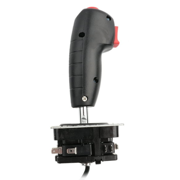 Cockpit Simulator Flight, Metal Flight Joystick High Sensitivity Plastic Red Video Game, For Arcade Game Living Room Home Bedroom