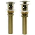 thumbnail image 4 of Novatto NP-U193902FBSB-O Rectangular Undermount Black Porcleain Sink with Overflow, Satin Brass Drain, 4 of 4