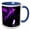 Blue/White, variant on 3drose, Eternal Purple Flame, 11oz Mug