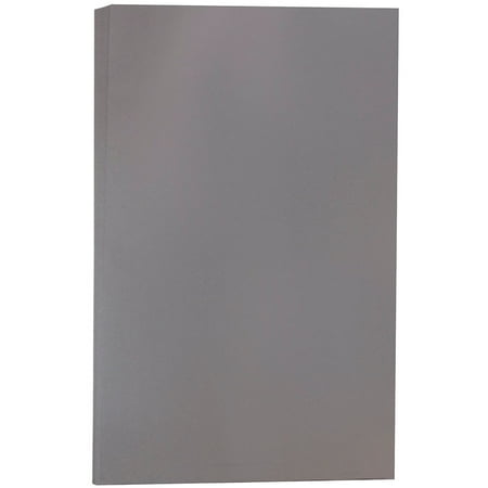 JAM Paper Matte Legal Paper 8.5x14 28lb Dark Grey 50 per Pack
