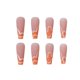 thumbnail image 3 of Uñas postizas remolino largo prensa en uñas ataúd desnudo puntas de uñas postizas cubierta completa uñas postizas acrílicas para mujeres y niñas 24 Uds Namotu CZMR-ZC7, 3 of 5