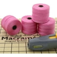 thumbnail image 6 of The Beadsmith S-Lon Bead Cord – .5 mm Twisted Nylon Cord, 4 Spools, Light Orchid Color, TEX210, 77 Yards, 6 of 6