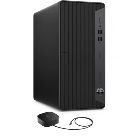HP ProDesk 400 G7 Home/Business Mini Desktop (Intel i7-10700 8-Core  Intel UHD 630  8GB RAM  256GB SATA SSD  USB 3.2  HDMI  Display Port  Win 11 Pro) with G5 Essential Dock