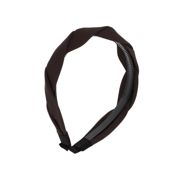 Vocoste Braided Headbands Head Bands for Women's Hair Non-slip Hairhoop Weaving Shape Accessories Coffee Color