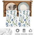 thumbnail image 5 of Blue Flowers Kitchen Towels Set of 1, Spring Floral Farmhouse Leaves Rustic Absorbent Dish Towels for Kitchen, Microfiber Hand Towel, Quick Drying Tea Towel for Cleaning Decorative Dishcloths, 5 of 7