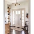 thumbnail image 4 of Farmhouse Red Entryway Runner Rug 2x4ft,Vintage Flower Leaf Botanical Plant Washable Woven Living Room Hallway Bedroom Kitchen Carpet with Tassels,Indoor Outdoor Throw Door Mat for Entryway, 4 of 5