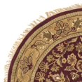 thumbnail image 3 of Safavieh Tapis Rond 8 Pieds en Laine Tufté Main Rouge et Or, 3 of 4