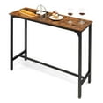 thumbnail image 1 of Giantex Table de Canapé Hauteur Bar Industriel, Table Console Longue Rectangulaire à Flèches, 1 of 6
