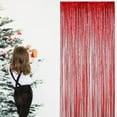 thumbnail image 4 of Metallic Tinsel Curtain Backdrop Foil Fringe Curtain Sparkling Streamers Christmas Party Background For Event, 4 of 7