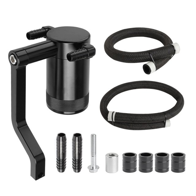 Tanque de Recolección de Aceite con Soporte en Z HEMI de 5,7 Litros para Charger para 300 6,4 L, Separador de Aceite y Aire, Color Negro