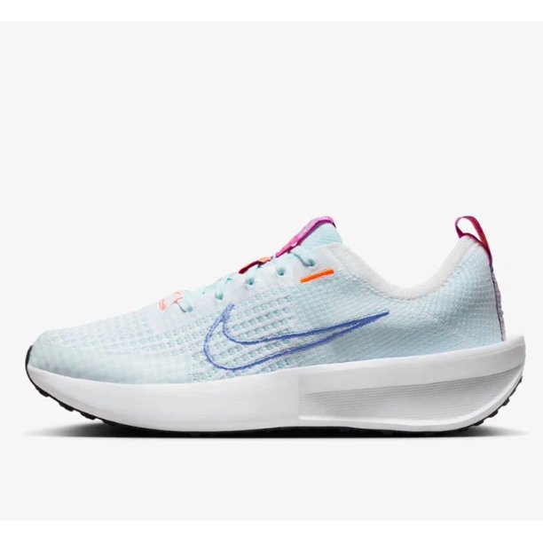 Nike W Interaction Run Running Shoes White Glasher Blue FD2292-107