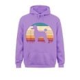 thumbnail image 4 of Sudadera con capucha ajustada para hombre, ropa de otoño, regalo para amantes de los perros, silueta de caniche, puesta de sol, vintage, 4 of 4