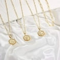 thumbnail image 5 of Colliers Initiaux Superposés pour Femmes, Collier Chaîne Trombone Simple Mignon Pendentif Lettre Hexagonale Collier Ras du Cou Initial Or Colliers Superposés pour Femmes, Or, 5 of 5