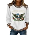 thumbnail image 4 of Tops for Teens,Women's United States 250th Anniversary Pullover, Slouchy Fit Printed Long Sleeve Sweatshirt, Ultra-Soft Material, Holiday Gathering, US Founding Year Anniversary Fashion Top, 4 of 8