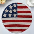 thumbnail image 4 of American Flag Beaded Placemats Set of 2 - 4th of July Patriotic Freedom Stars Independence and Memorial Day Heat Stain Resistant Table Place Mats for Kitchen Dining Table Home Decor - 14 Inches, 4 of 6