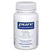 Pure Encapsulations CoQ10 120 mg - Coenzyme Q10 Supplement for Heart Health, Energy, Antioxidants, Brain & Memory Health - Cellular Health, Cognition & Cardiovascular Support* - 60 Capsules