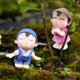 thumbnail image 2 of Bewildely Figuras de parejas románticas, adornos en miniatura de jardín de hadas, PVC, lindos amantes de niños y niñas, besos, muñecas de Decoración del hogar, 2 of 6