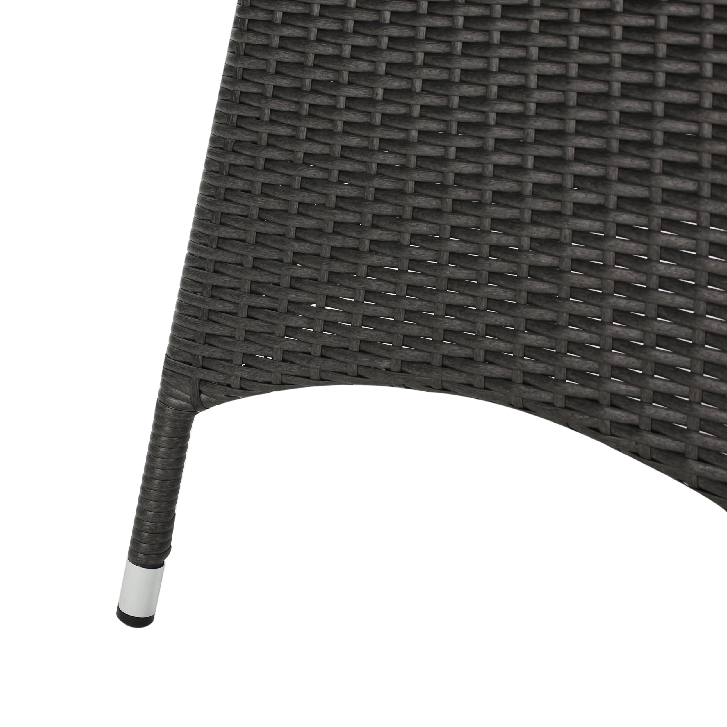 Noble House Ramsey 46.50" Iron Round Outdoor Dining Table, Gray