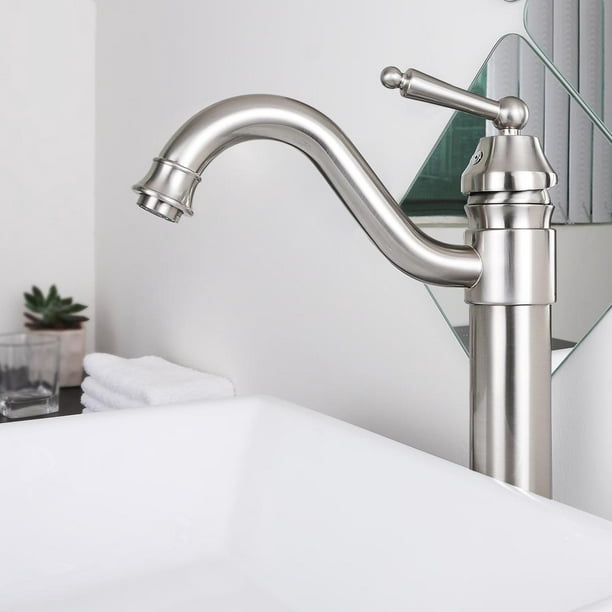 Aquaterior 13 1 2 Tall Bathroom Faucet Vessel Sink Single Handle