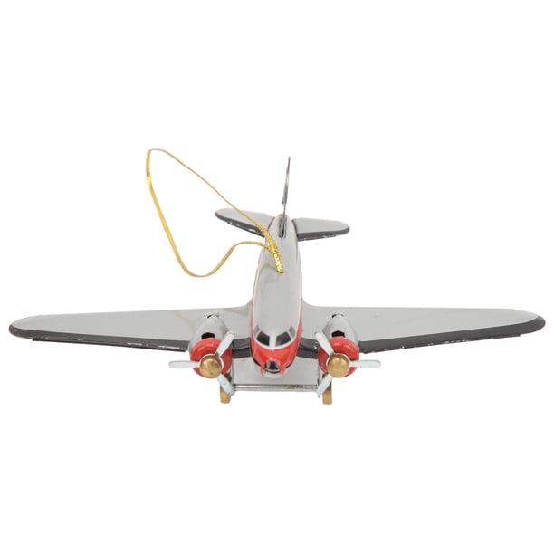Modelo De Avión, Modelo De Avión De Metal, Decoración De Juguete De Cuerda Retro Para Cafeterías Para Bares