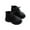 Black, variant on SYNPOS Fashion Girls Boys PU Waterproof Child Ankle Boots
